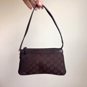 GUCCI VINTAGE GG Monogram Mini Pochette
